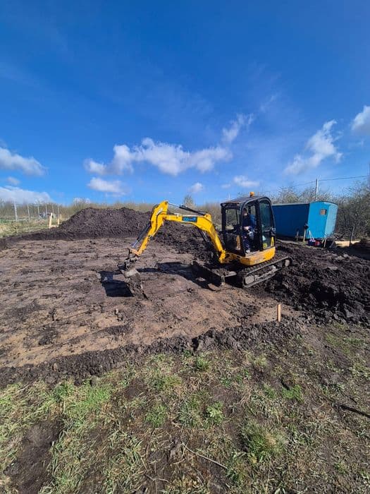 Оренда міні-екскаватора jcb8030, послуги екскаватора, земляні роботи, фото 4