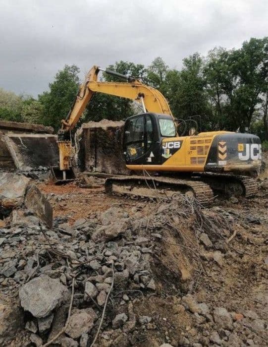 Послуги оренда гідромолота, ескаватор гусеничний 22т, демонтаж, фото 1