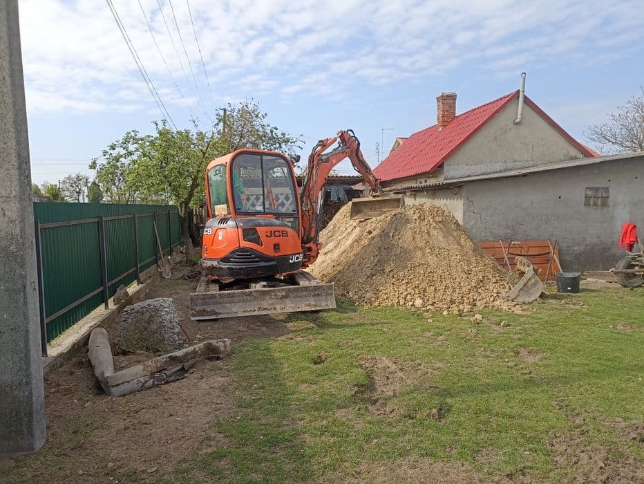 Послуги міні екскаватора,оренда, міні екскаватора, скептик каналізація, фото 5